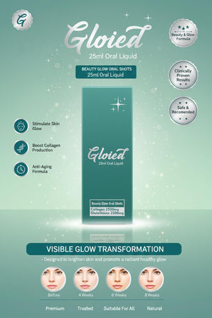 Gloied Beauty Glow Oral Shots – Visible Glow Transformation
