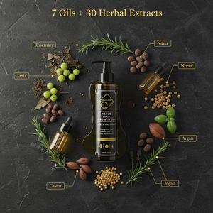 Nexus Hair Oil – Flat Lay