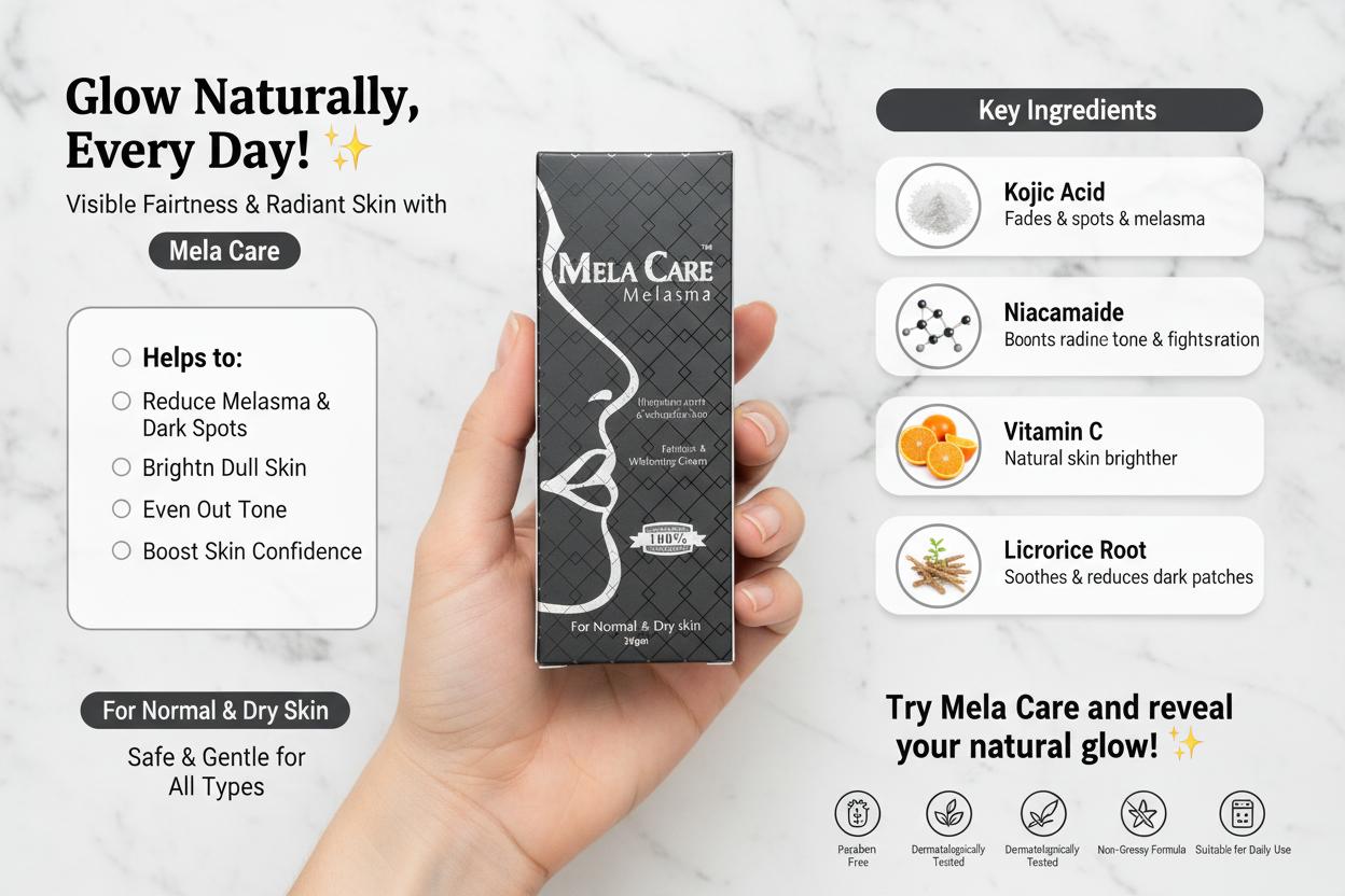 Mela Care Melasma Cream – Key Ingredients & Benefits
